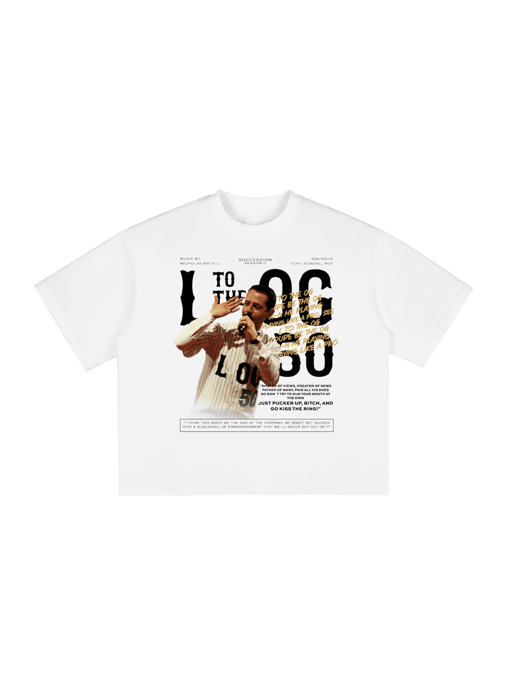 SUCCESSION L TO THE OG Unisex Boxy Oversized T-Shirt