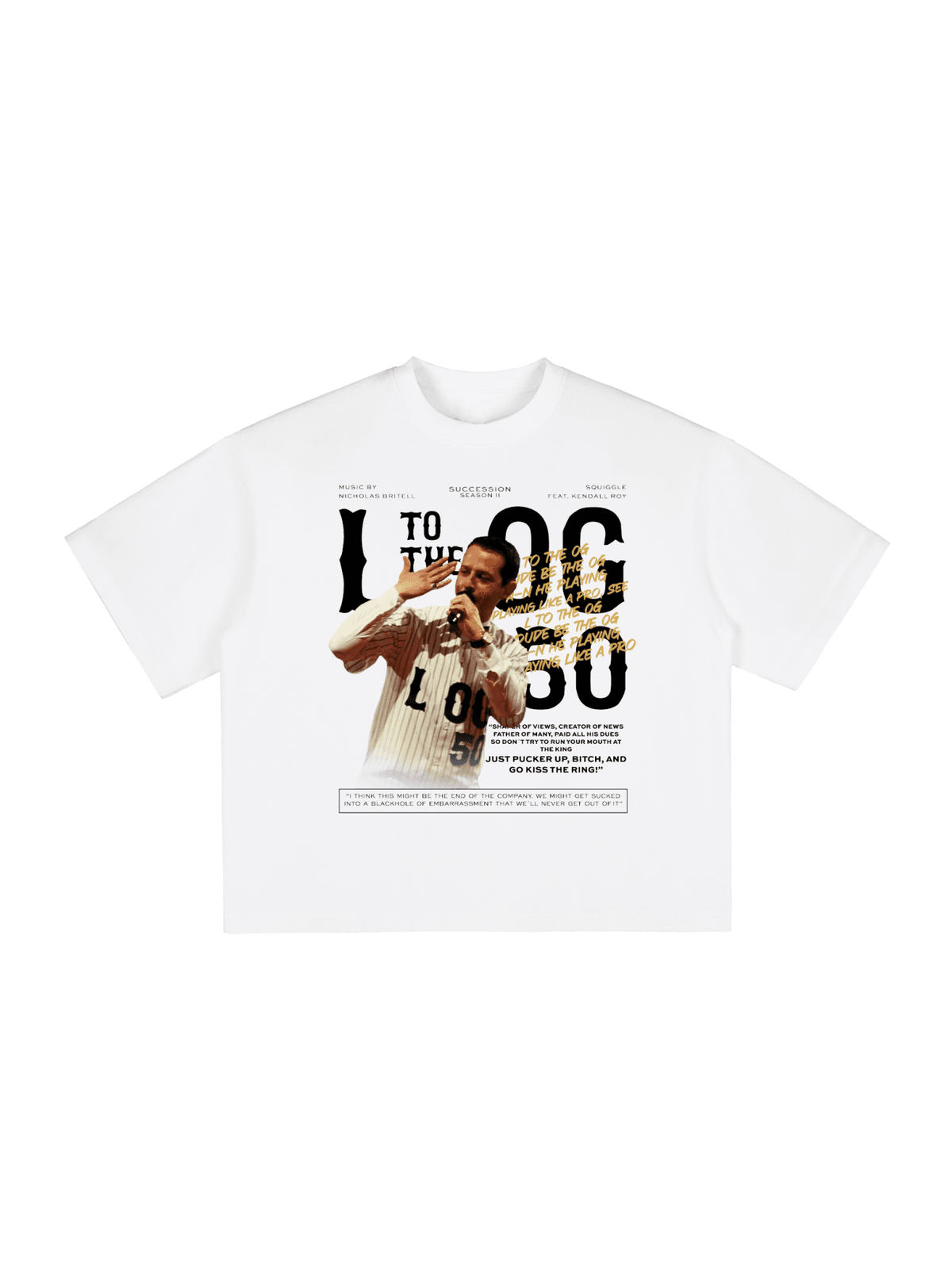 SUCCESSION L TO THE OG Unisex Boxy Oversized T-Shirt