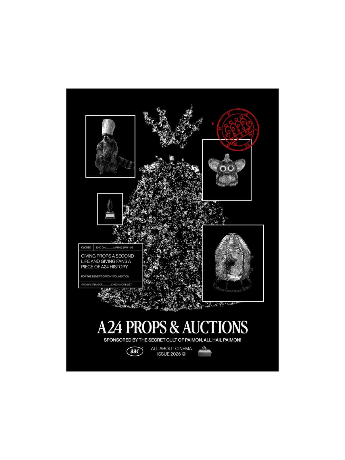 A24 PROPS & AUCTIONS Black Print