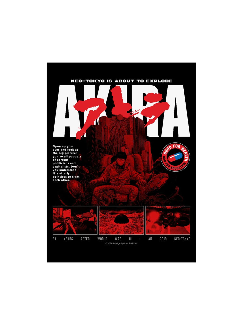 AKIRA Neo-Tokyo is about to explode Print