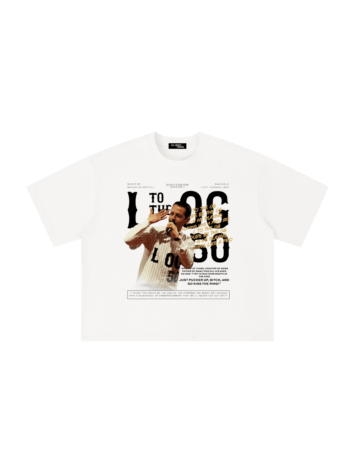 SUCCESSION L TO THE OG Unisex Boxy Oversized T-Shirt
