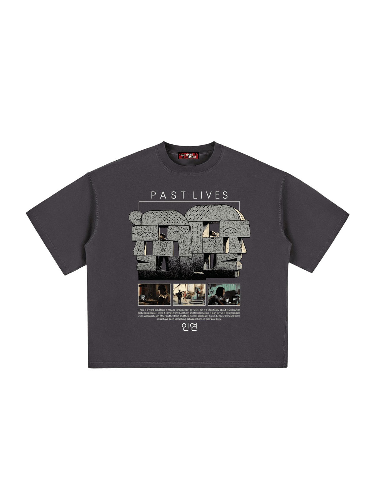 PAST LIVES Unisex Boxy Graphic Tee