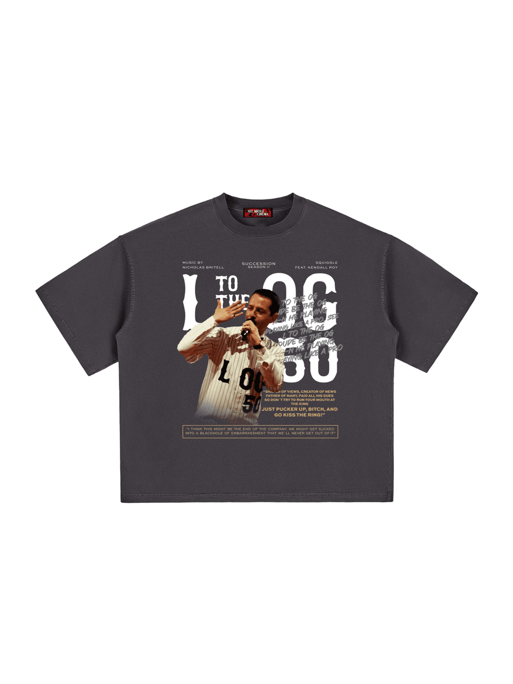 SUCCESSION L TO THE OG Unisex Boxy Oversized T-Shirt