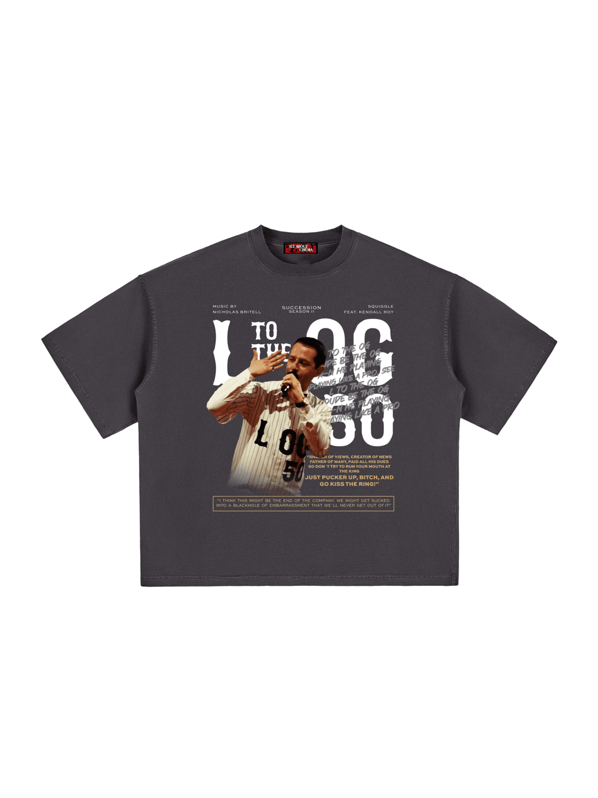SUCCESSION L TO THE OG Unisex Boxy Oversized T-Shirt