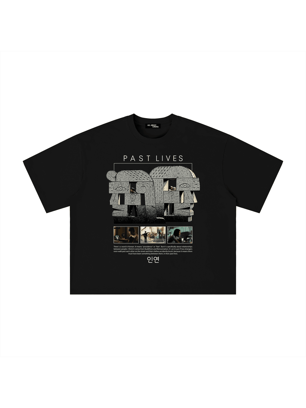 PAST LIVES Unisex Boxy Graphic Tee
