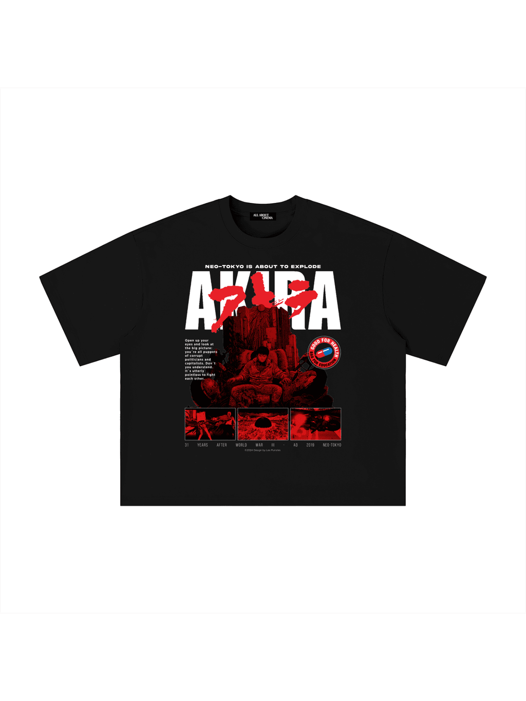 AKIRA Unisex Boxy Graphic Tee