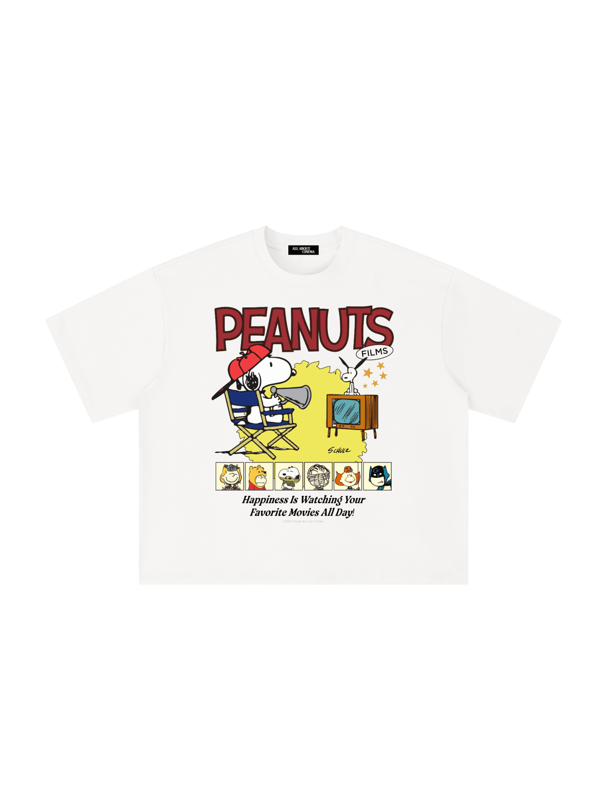 PEANUTS FILMS Unisex Boxy Graphic Tee