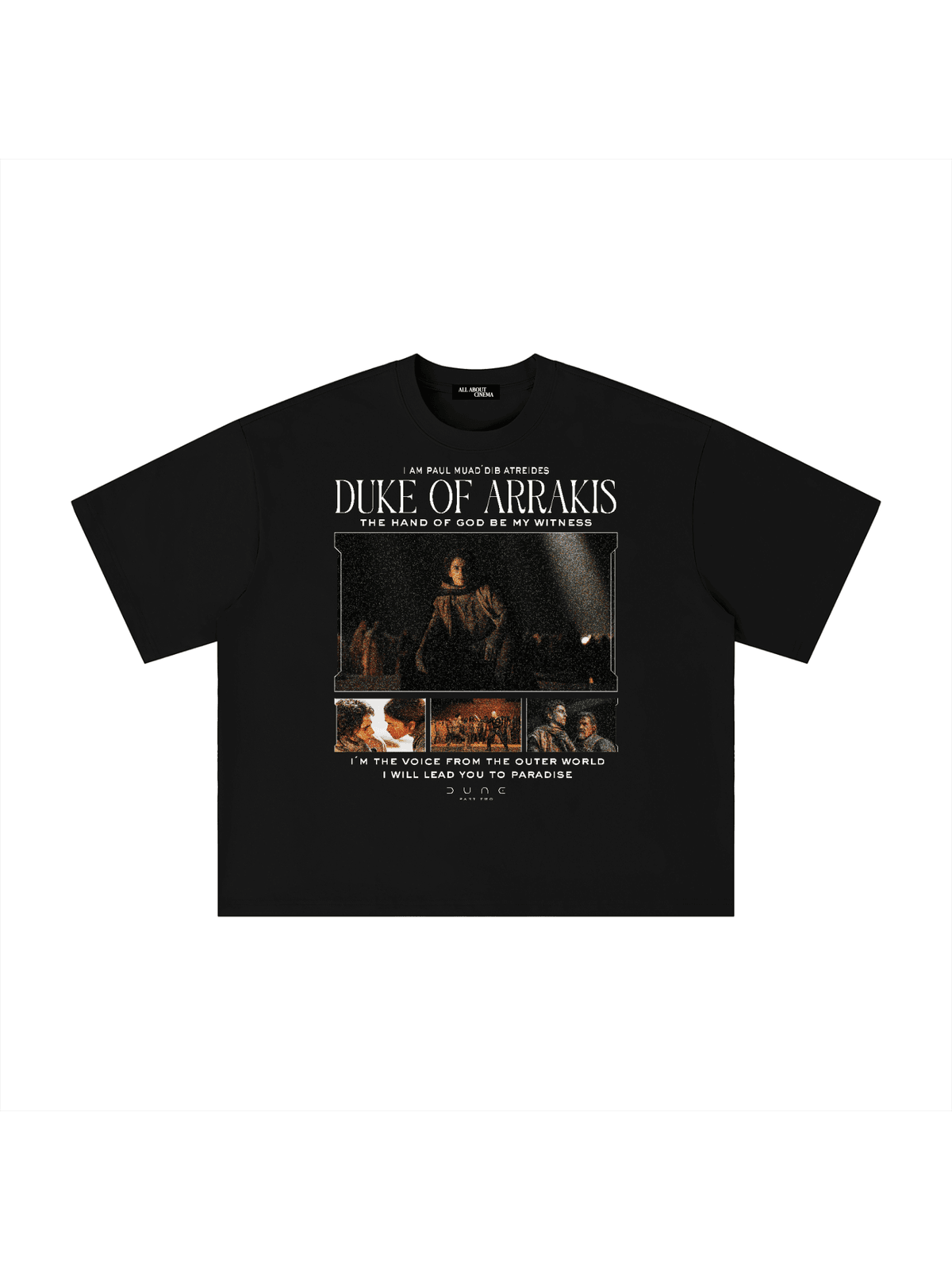 DUNE PAUL Unisex Boxy Oversized T-Shirt