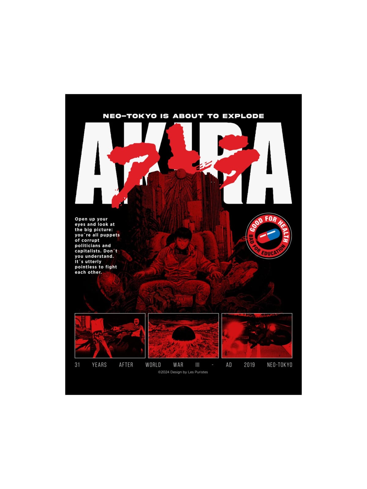 AKIRA Neo-Tokyo is about to explode Print