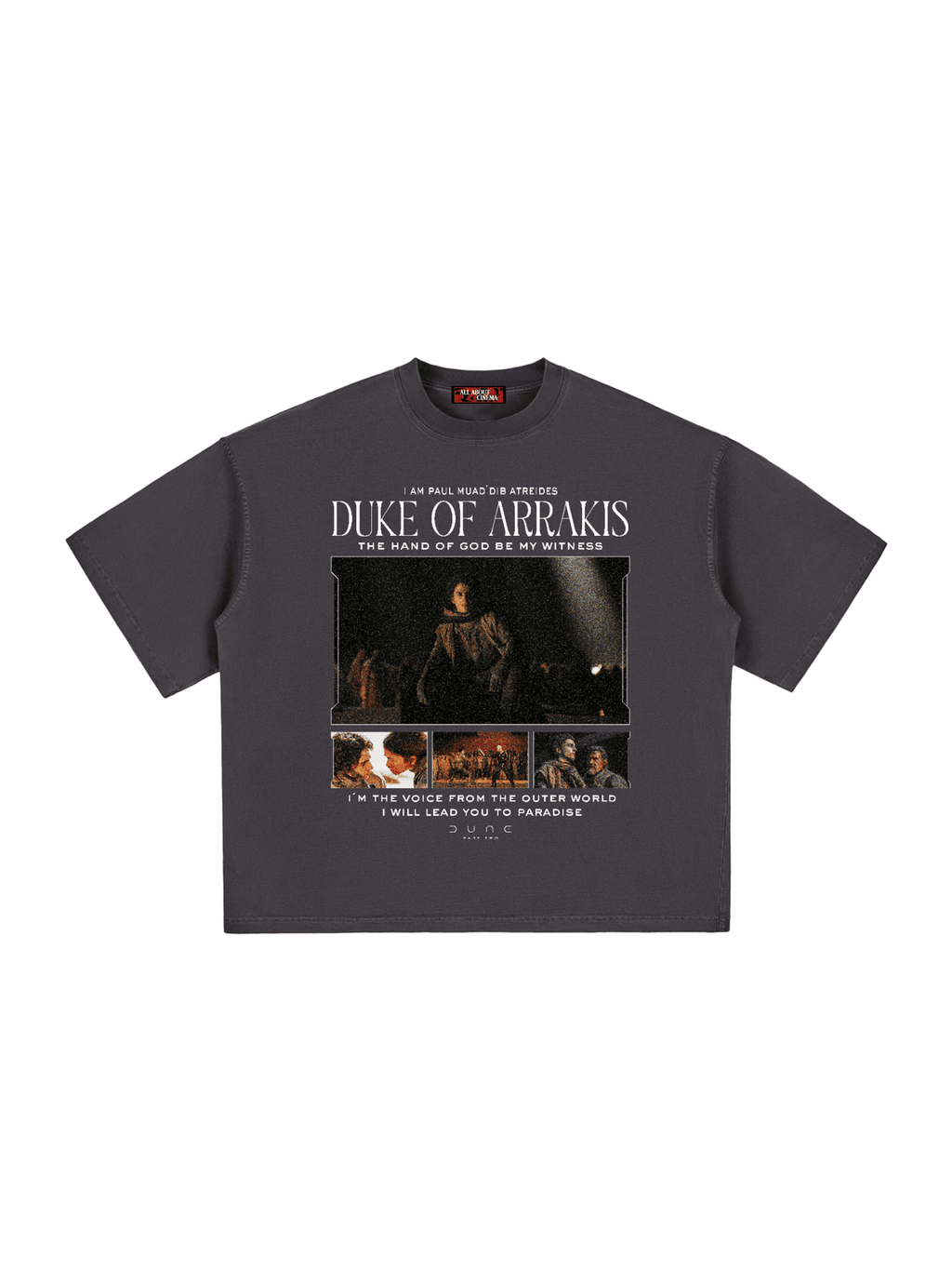 DUNE PAUL Unisex Boxy Oversized T-Shirt