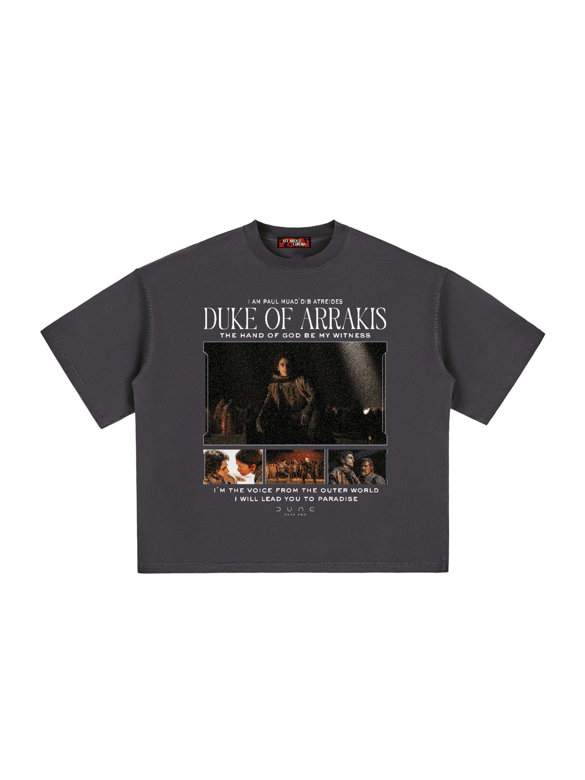 DUNE PAUL Unisex Boxy Oversized T-Shirt