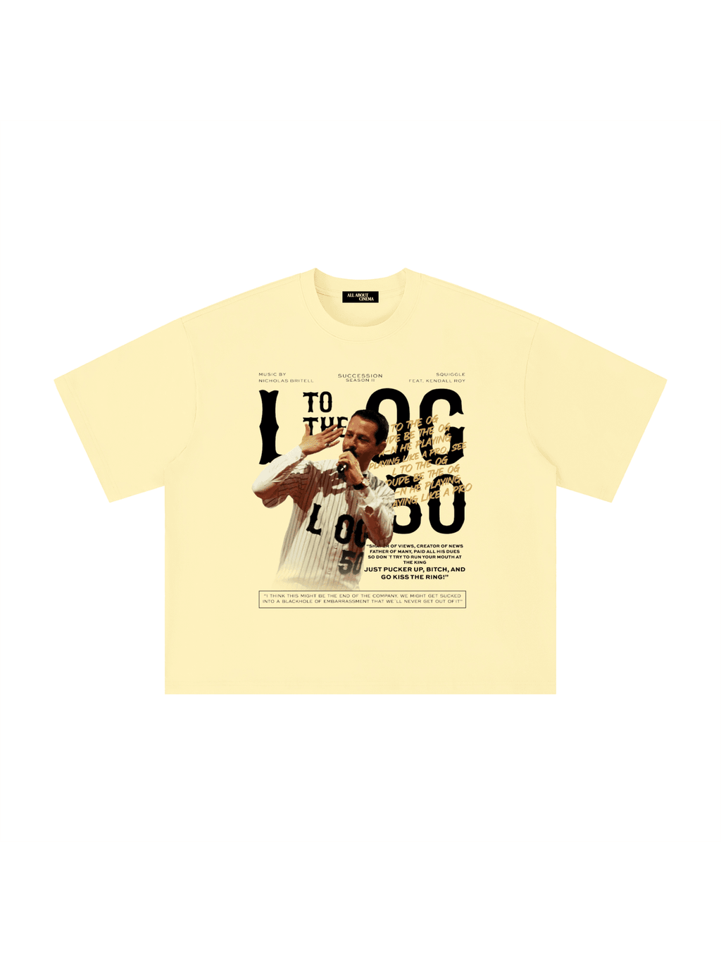 SUCCESSION L TO THE OG Unisex Boxy Oversized T-Shirt