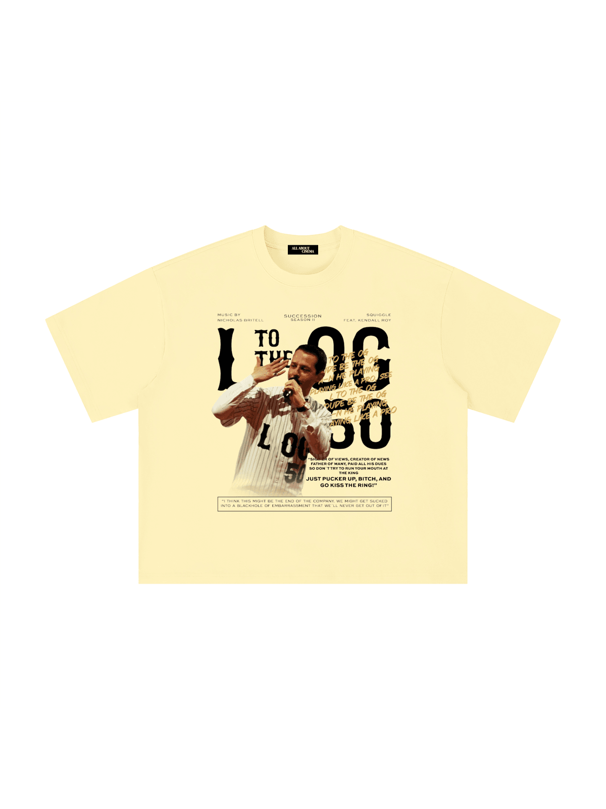 SUCCESSION L TO THE OG Unisex Boxy Oversized T-Shirt