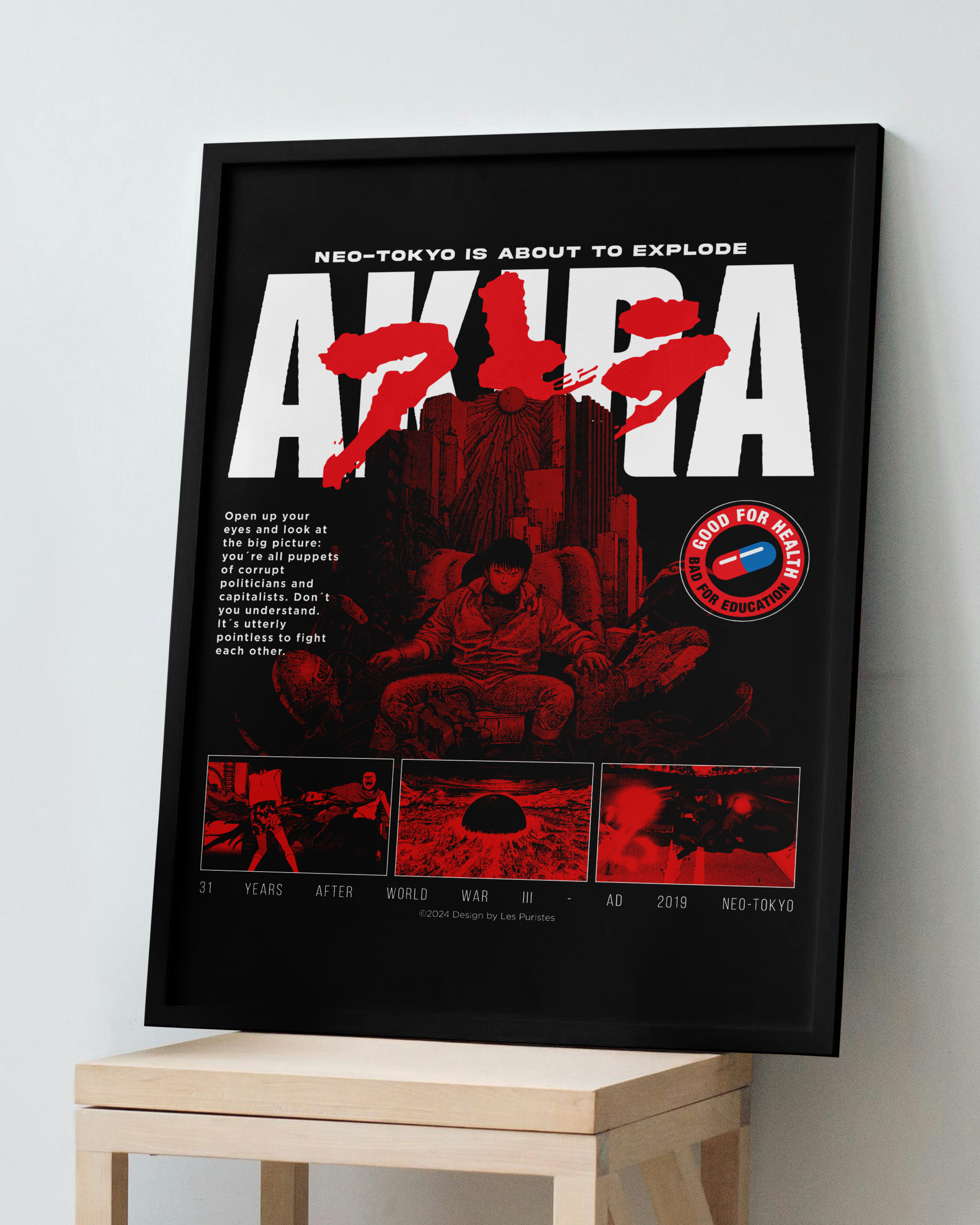 AKIRA Neo-Tokyo is about to explode Print