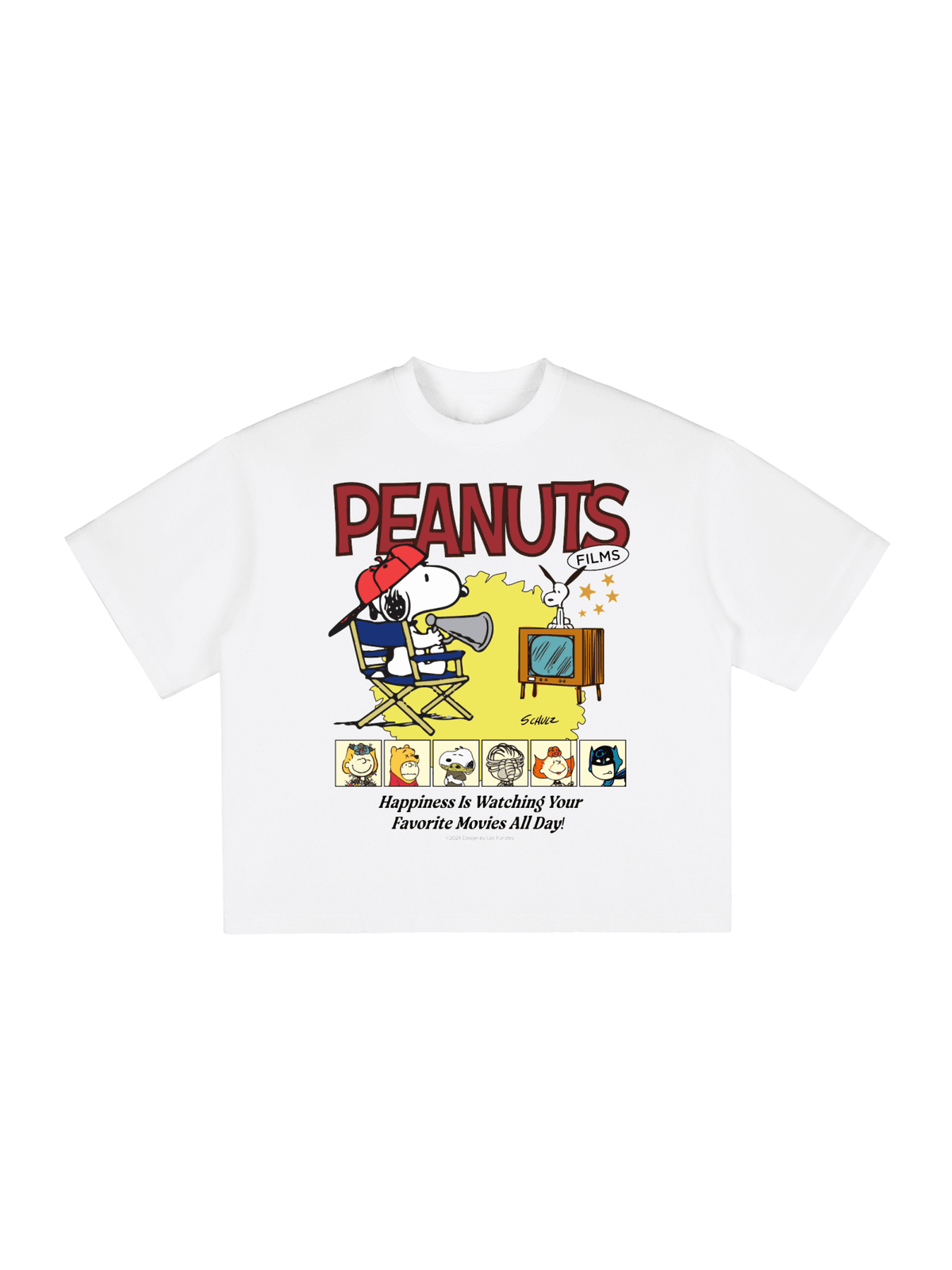 PEANUTS FILMS Unisex Boxy Graphic Tee