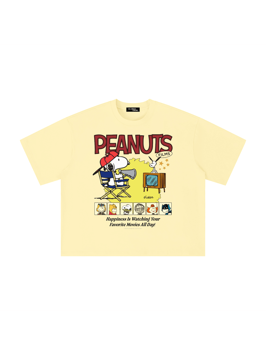 PEANUTS FILMS Unisex Boxy Graphic Tee