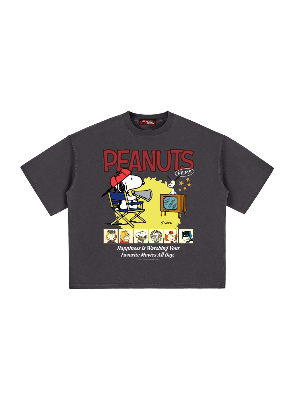 PEANUTS FILMS Unisex Boxy Graphic Tee