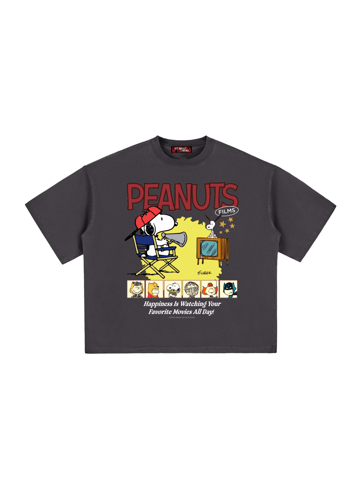 PEANUTS FILMS Unisex Boxy Graphic Tee
