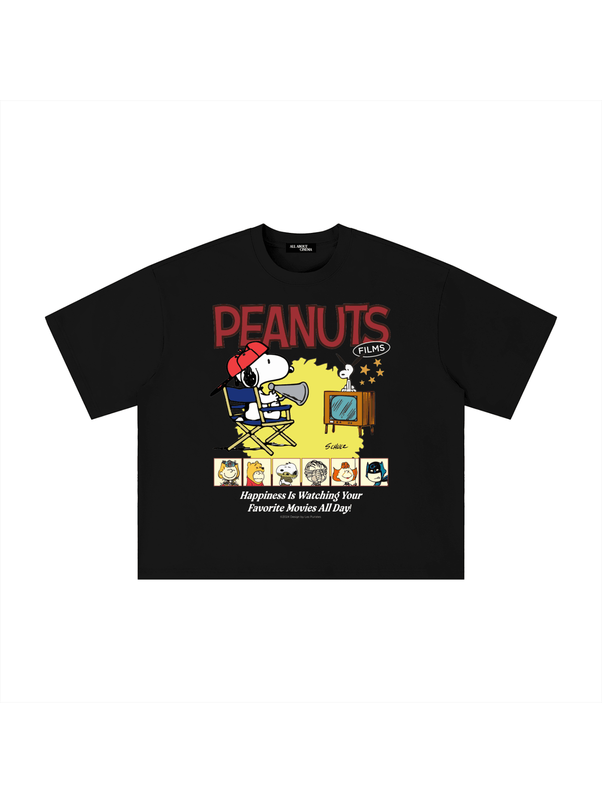 PEANUTS FILMS Unisex Boxy Graphic Tee